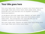 Polka Dot World Green PowerPoint Template text slide design