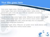 Worlds Alone Blue PowerPoint Template text slide design
