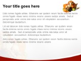 Autumn Cornucopia Red PowerPoint Template text slide design