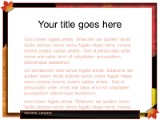 Leafs PowerPoint Template text slide design