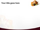 Autumn Cornucopia Grape PowerPoint Template text slide design