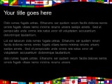World Flags PowerPoint Template text slide design
