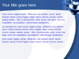 Blue Steth PowerPoint Template text slide design