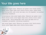 In A Room Teal PowerPoint Template text slide design