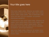 Microbe Zoom Brown PowerPoint Template text slide design