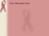 Breast Cancer Ribbon PowerPoint Template text slide design