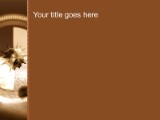 Microbe Zoom Brown PowerPoint Template text slide design