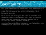 Clear Water PowerPoint Template text slide design
