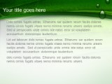 Gorgeous Green PowerPoint Template text slide design