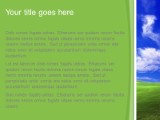 Green Field Green PowerPoint Template text slide design