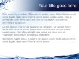 Liquid Water PowerPoint Template text slide design