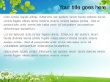 Nature Landscape PowerPoint Template text slide design