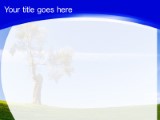 Lone Tree PowerPoint Template text slide design