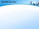 Snowy Forest PowerPoint Template text slide design