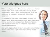 Laptop Biz PowerPoint Template text slide design