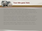 House And Fence PowerPoint Template text slide design