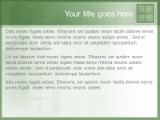 real estate related green PowerPoint Template text slide design