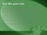 Realestate Simple Green PowerPoint Template text slide design