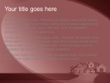Realestate Simple Red PowerPoint Template text slide design