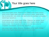 World Religion Teal PowerPoint Template text slide design