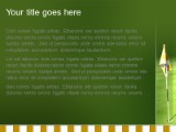 Golf Flag PowerPoint Template text slide design