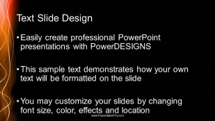 Light Runner Widescreen PowerPoint Template text slide design