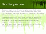 Marathon Green PowerPoint Template text slide design