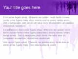 Marathon Purple PowerPoint Template text slide design