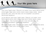 Soccer Stunts Blue PowerPoint Template text slide design