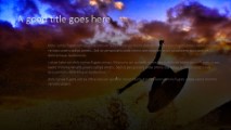 Sunset Surfer 2 Widescreen PowerPoint Template text slide design