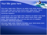 Surfer Dude PowerPoint Template text slide design
