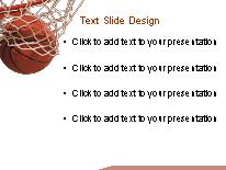 Basketball PowerPoint Template text slide design