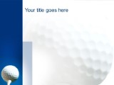 Golf Tee PowerPoint Template text slide design