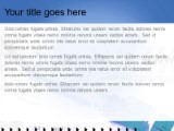 Online12 Blue PowerPoint Template text slide design
