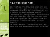 Online18 Green PowerPoint Template text slide design