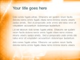 Comport Orange PowerPoint Template text slide design