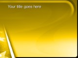 Walk Of Fame Gold PowerPoint Template text slide design