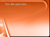 Walk Of Fame Orange PowerPoint Template text slide design