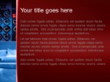Cockpit Red PowerPoint Template text slide design