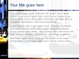 Taxi City PowerPoint Template text slide design