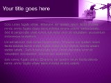 Utility Guy Purple PowerPoint Template text slide design