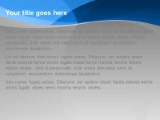 Abstract Blue PowerPoint Template text slide design
