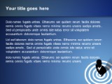 Bullseye Blue PowerPoint Template text slide design