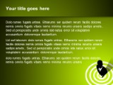Bullseye Green PowerPoint Template text slide design