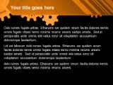 Gears Orange PowerPoint Template text slide design