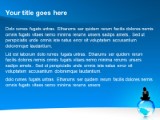 Globe Blue PowerPoint Template text slide design