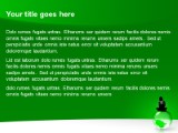 Globe Green PowerPoint Template text slide design