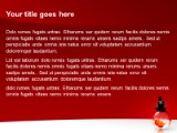 Globe Red PowerPoint Template text slide design