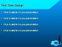 Hex Blue PowerPoint Template text slide design