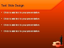 Hex Orange PowerPoint Template text slide design